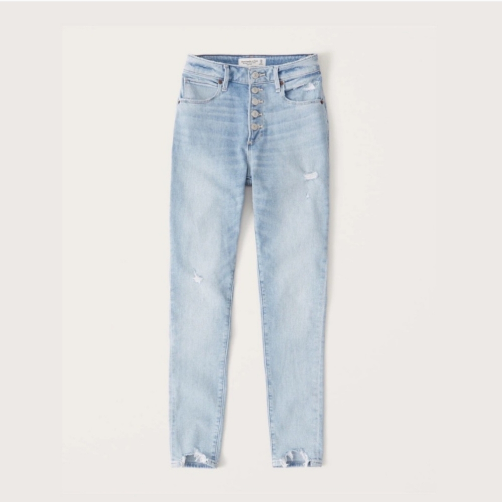 Abercrombie and Fitch Curve Love High Rise Super Skinny Jeans
